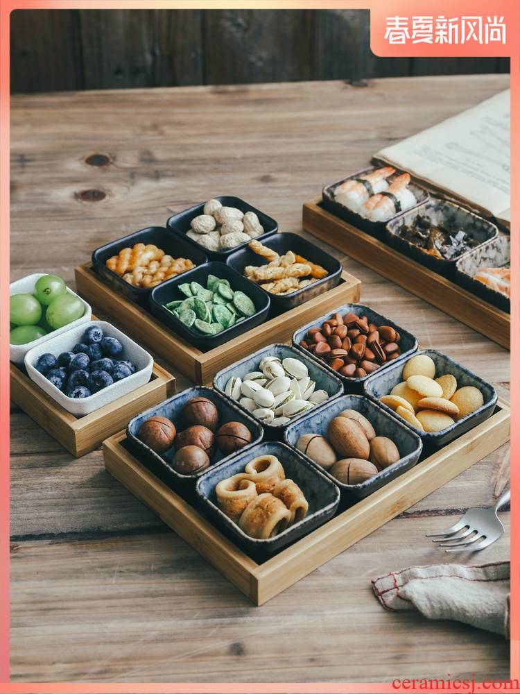 Ceramic snack dish is dried fruit tray was small dishes tea table in the living room snack plate of snacks flavor dish platter tray