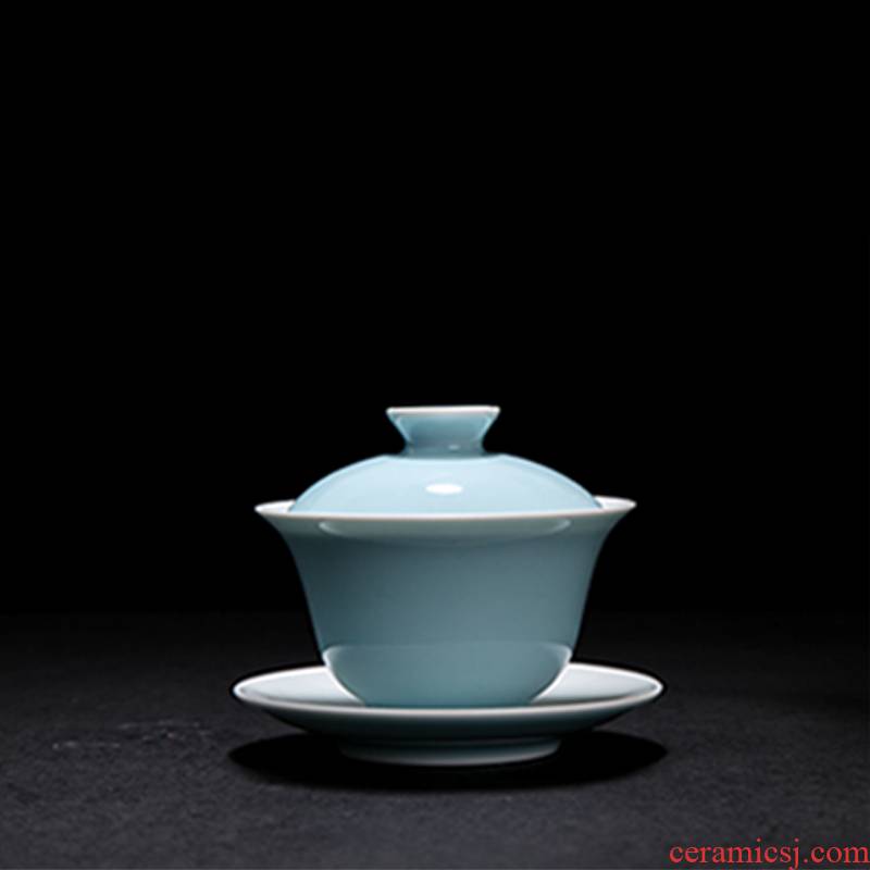 Treasure porcelain of jingdezhen ceramic tea set to use three tureen kunfu tea tureen suits for large cups