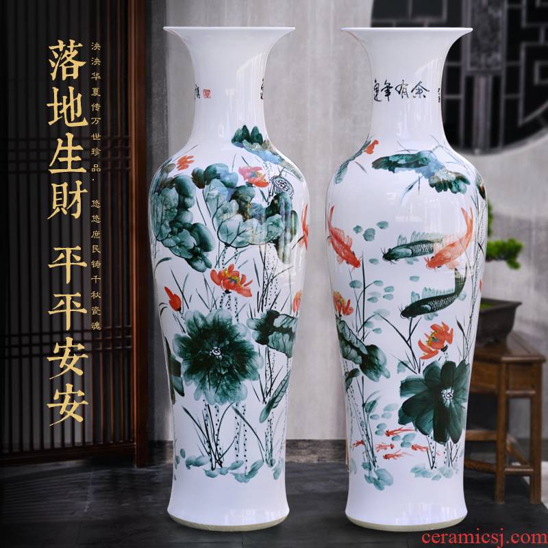 Jingdezhen ceramic hand - made the French hotel opening household vase housewarming company lobby decoration customised furnishing articles