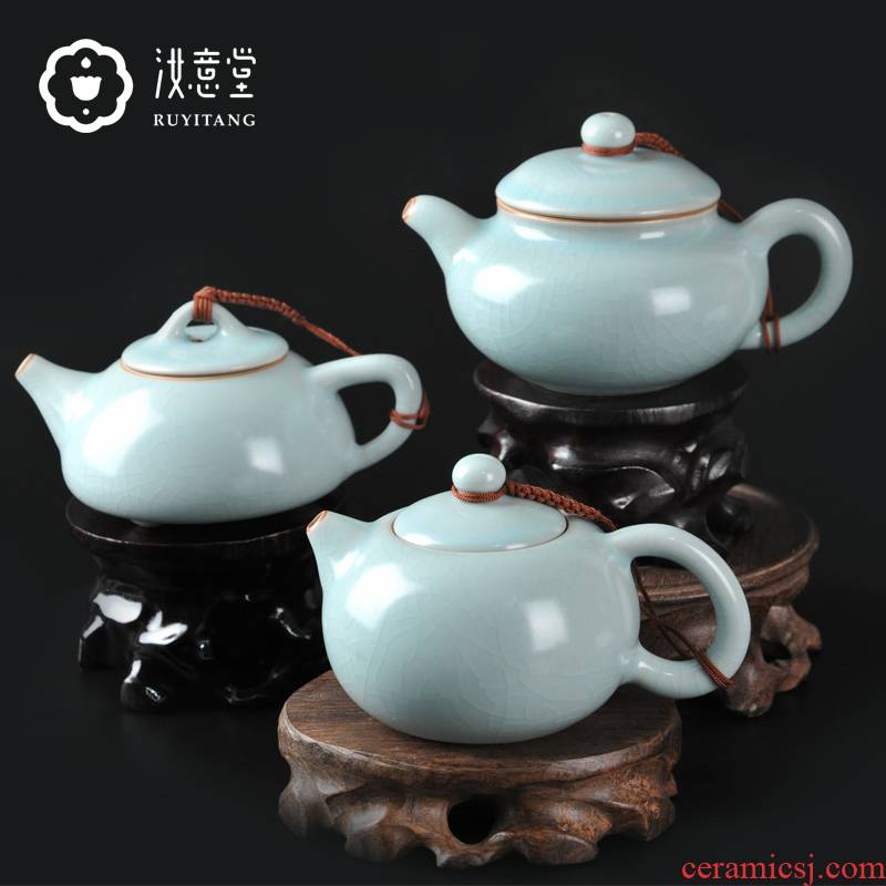 Archaize your up ceramic teapot kung fu tea set the teapot CiHu single pure manual household shih pot stone gourd ladle pot