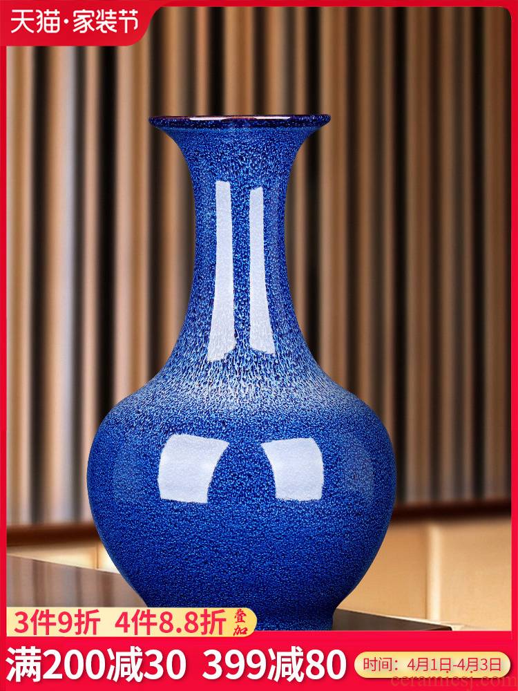 Jingdezhen ceramic vase up receptacle furnishing articles of new Chinese style living room TV cabinet creative decoration porcelain arts and crafts