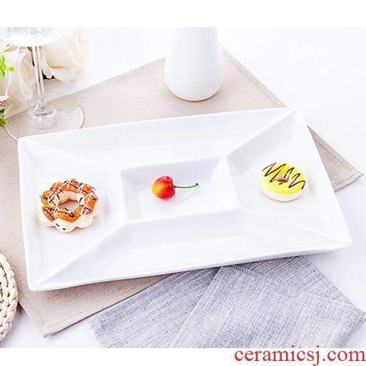 Ceramic dry fruit platter round dish plate tableware sitting room seeds candy fruit platter frame plates