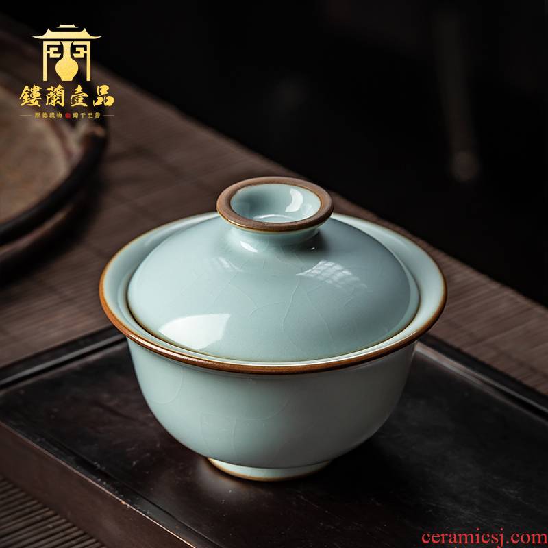 All hand copy your up jingdezhen ceramics slicing YunXiu only three tureen large household kung fu tea bowl of tea