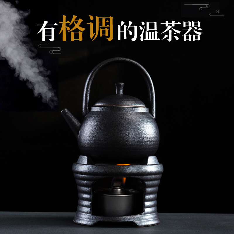NiuRen alcohol lamp boiling tea stove side the ceramic household Japanese tea kettle boil tea, coarse pottery kung fu tea pot