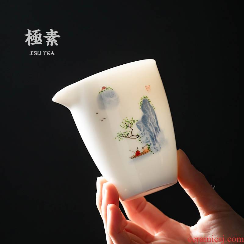 Pole element | household fair keller kung fu tea set points between landscape ceramic cups of tea sea tea cup points is big