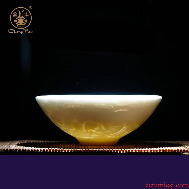 Chang south jingdezhen ceramic masters cup kung fu tea tea set personal single sample tea cup a cup of tea pu 'er hat to CPU