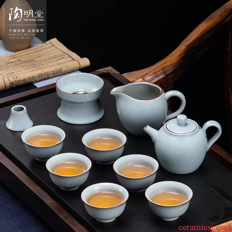 TaoMingTang your up kung fu tea set of ceramic tea set Japanese kung fu tea cup lid bowl of tea