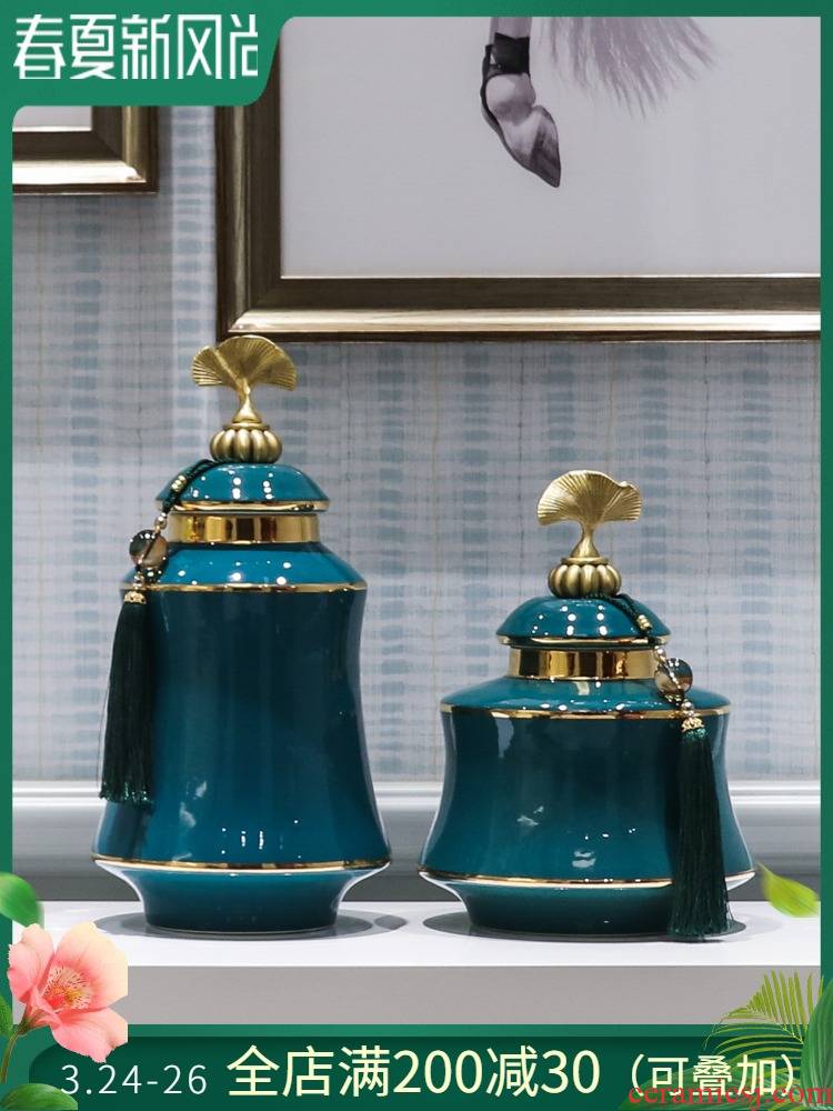 European ceramic vases, table light key-2 luxury furnishing articles wind the sitting room porch TV cabinet modern new Chinese style household ornaments