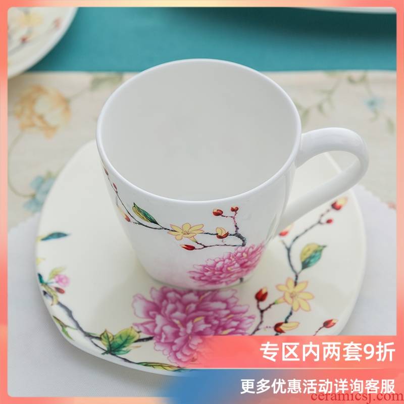 Ronda about ipads porcelain cup dish afternoon coffee cup "women suit elegant household contracted fragrance beautiful garden of literature and art