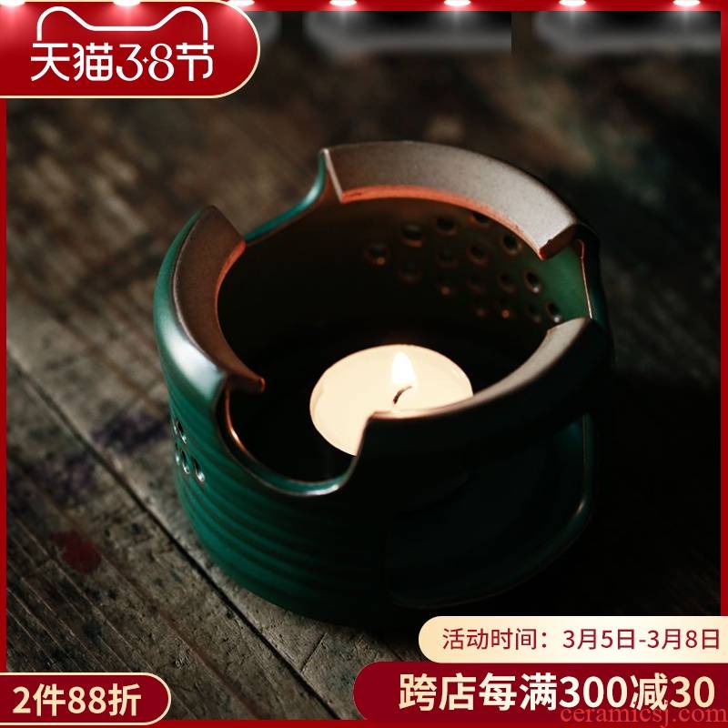 ShangYan Japanese ancient ceramic based constant temperature heating insulation treasure burn temperature tea, kungfu tea taking with zero