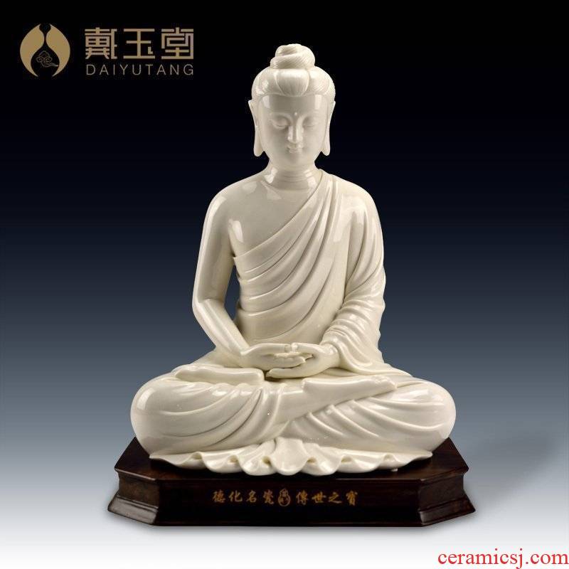 Yutang dai dehua white porcelain 13 "sakyamuni tathagata Buddha had the Buddha to occupy the place