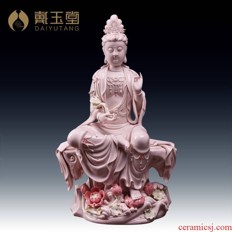 Yutang dai household dehua porcelain ceramic Buddha avalokiteshvara home furnishing articles wulian free goddess of mercy