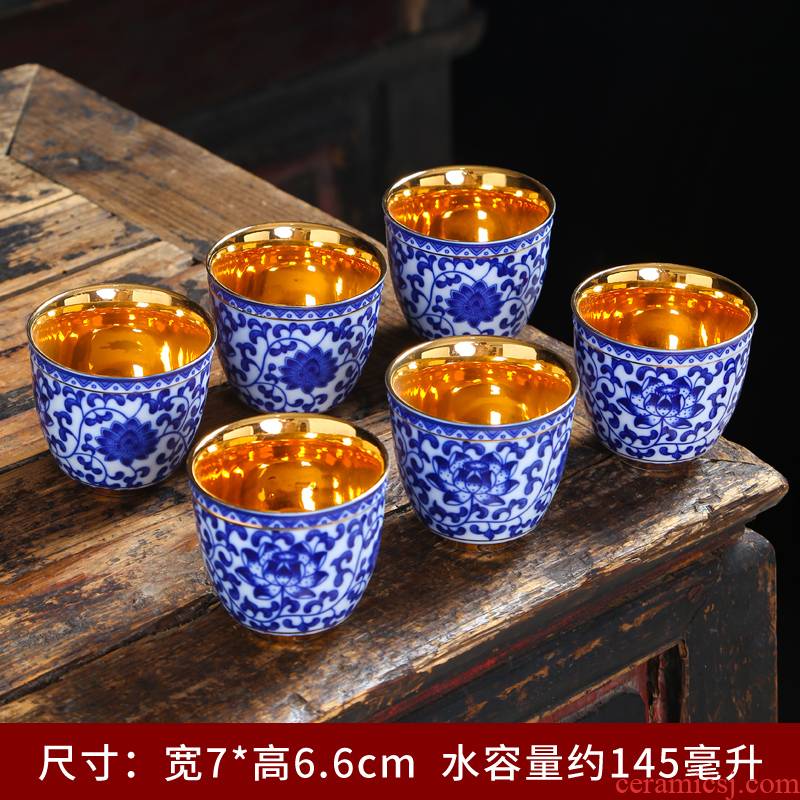 The Master cup single cup tea kungfu tea set ceramic bowl with hand - made personal custom sample tea cup white porcelain cups