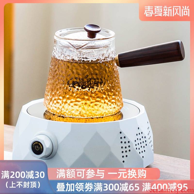 High temperature resistant glass cooking pot electricity TaoLu suit household spend who mandarin orange and black tea mercifully tea steamer side teapot