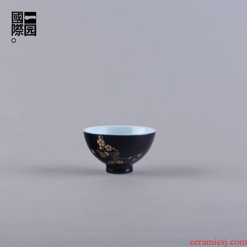 A garden international kung fu tea cup single tea cup master cup creative product cup ceramics, Japanese tea sets