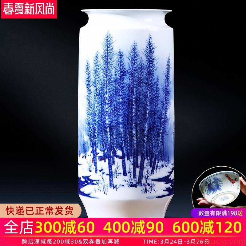 Jingdezhen ceramics celebrity hand - made porcelain bottles of the sitting room of Chinese style household decorative flower arranging TV ark, act the role ofing is tasted furnishing articles