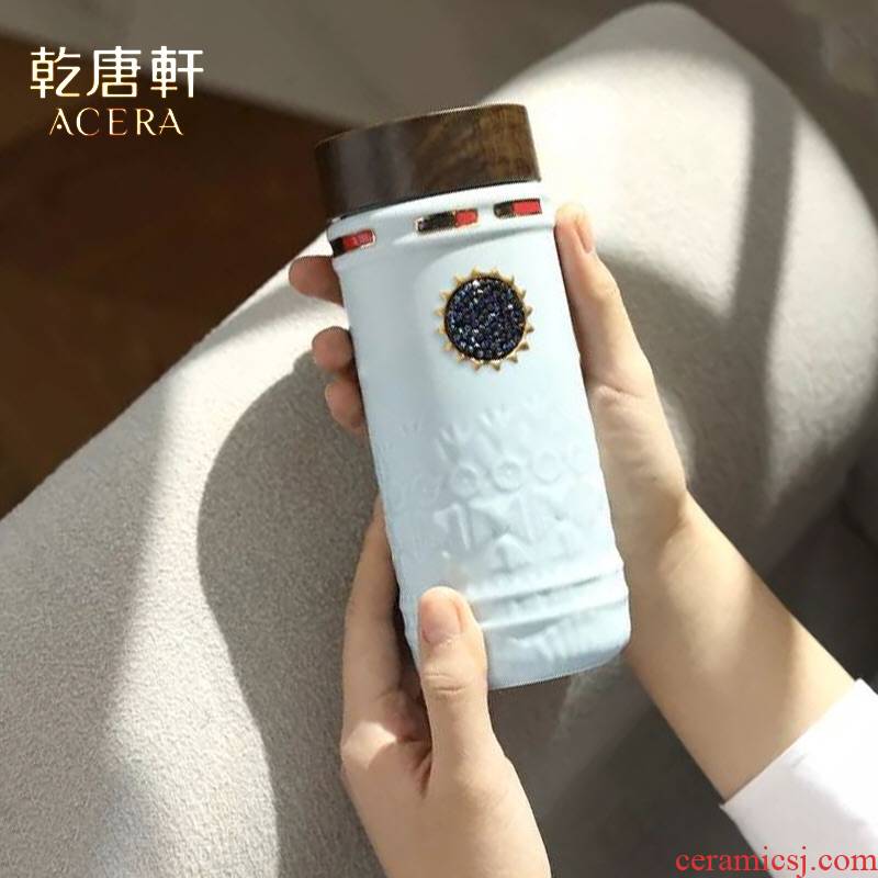 Do Tang Xuan porcelain cup onstar eye of the guard carry cup 250 ml double insulated portable water tea cup