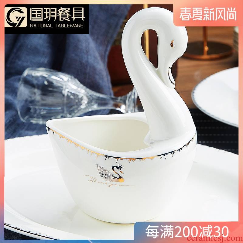Ou ipads porcelain tableware up phnom penh to eat the hot bowl of individual household cooking dishes creative ceramics rainbow such as bowl fish dish