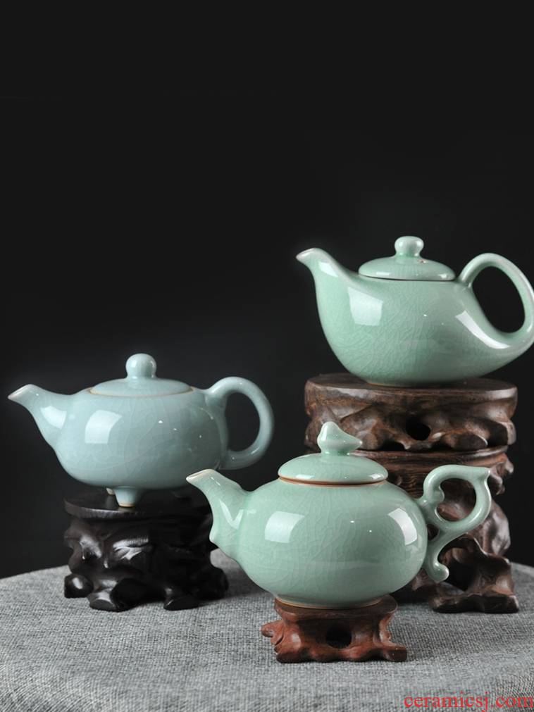 Undressed ore authentic antique teapot ceramic tea set your up kung fu single pot teapot retro CiHu big home side