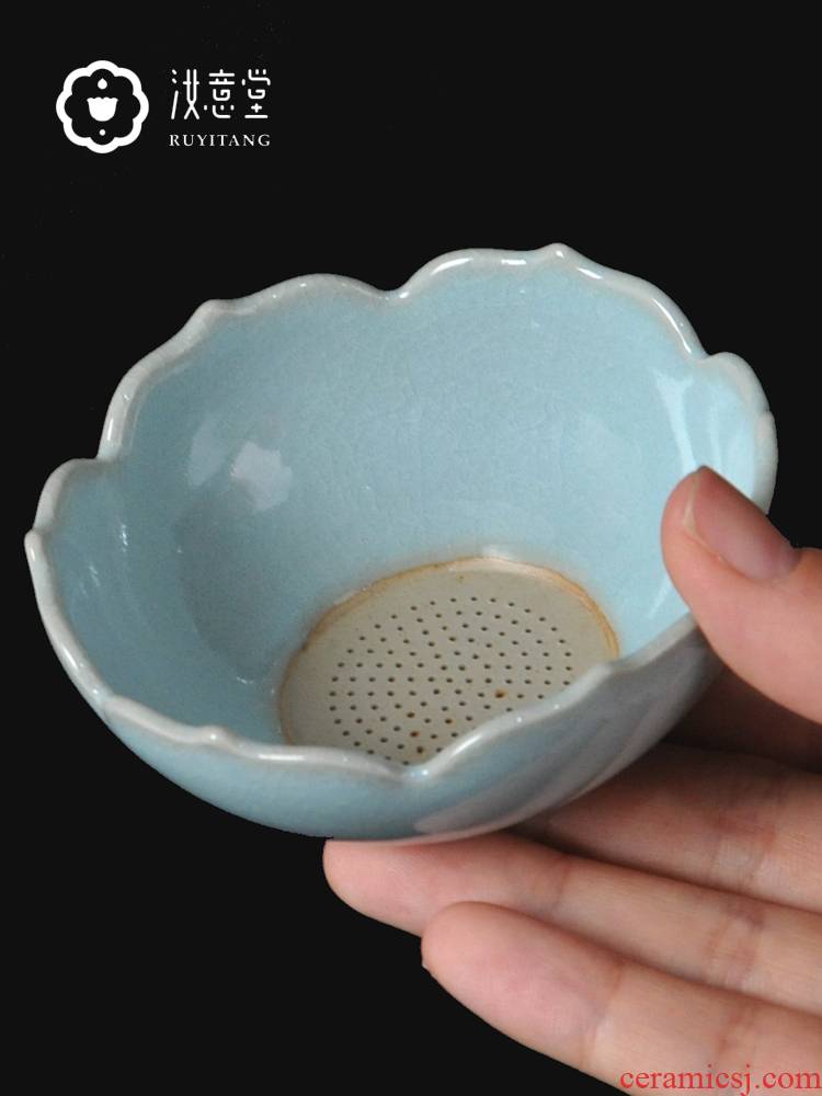 Your up ceramic) kung fu tea tea filter accessories tea taking with zero tea strainer creative tea tea filters