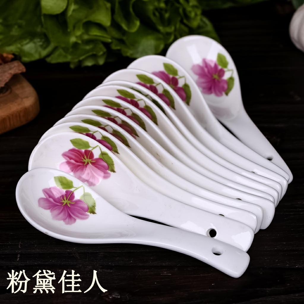 Ten little spoon ceramic creative lovely flavour dish spoon sauce household spoon, spoon to ultimately responds soup spoon set