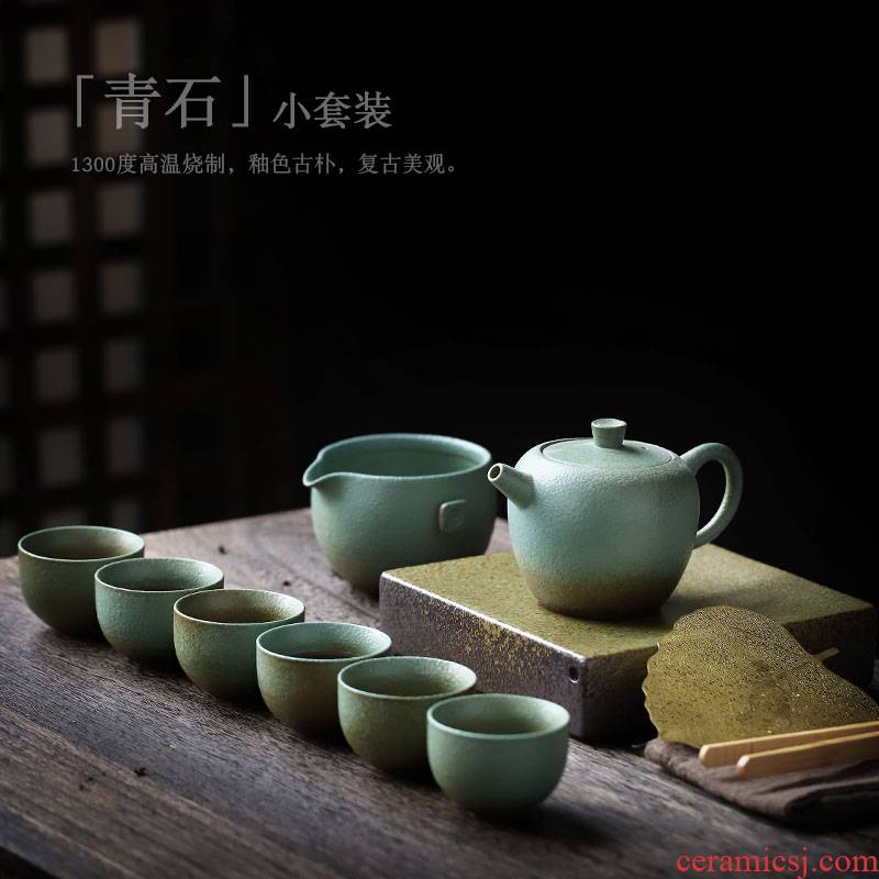 ShangYan Japanese tea set suit household retro xi shi ceramic teapot household contracted tea pot of kung fu tea set