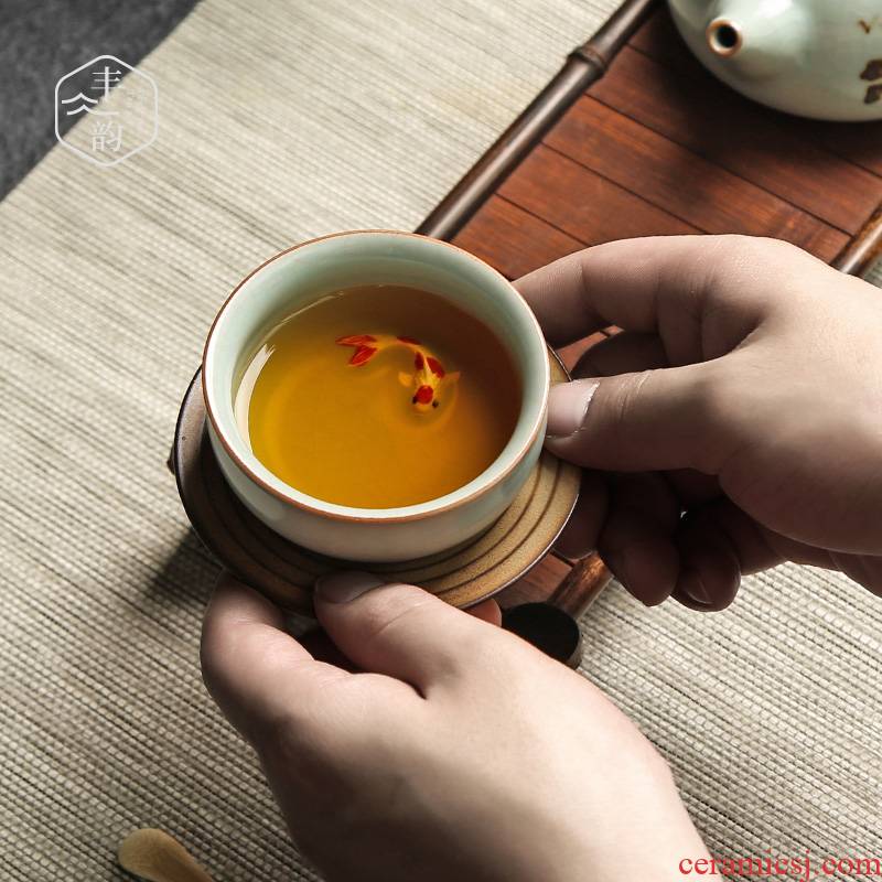 Your up teacup cracked ceramic fish manual sample tea cup cup master kung fu tea set for its ehrs personal cup single CPU