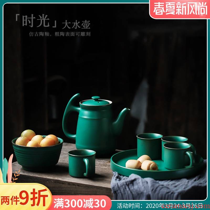ShangYan ceramic teapot high - capacity teapot large Japanese single pot of restoring ancient ways with the filter teapot suit household