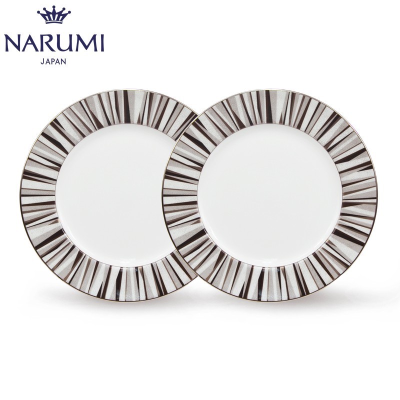 Japan NARUMI/sound sea dish Shagreen23cm only 2 (black) ipads porcelain p. 50994-54648