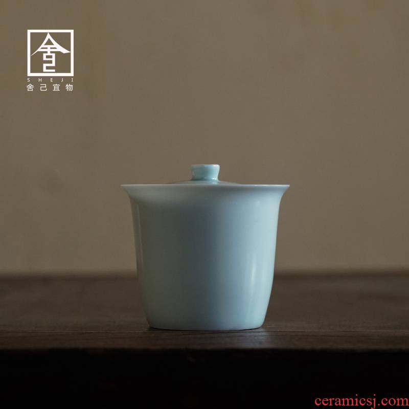 Not hot jingdezhen pure manual GaiWanCha tureen single cup tea, make tea bowl suit kung fu tea set