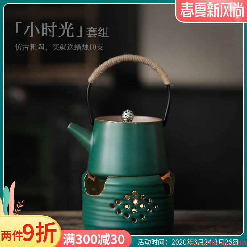 ShangYan Japanese ceramic teapot small based furnace heat preservation temperature restoring ancient ways the teapot girder pot of tea
