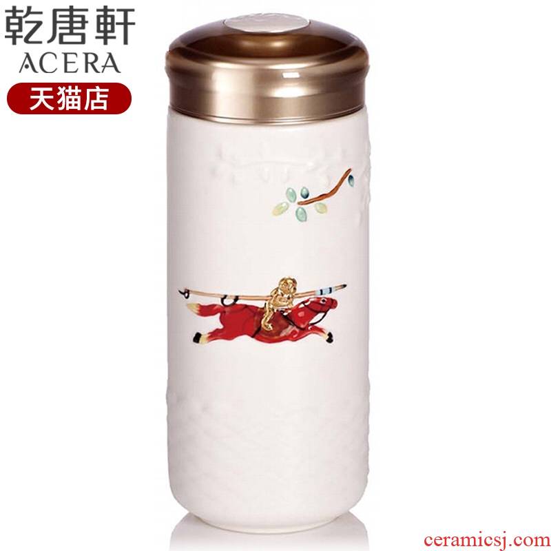 Do Tang Xuan work immediately sealing hou porcelain fine gold coloured drawing or pattern with cup double ceramic water cup men 's and women' s family to send gifts