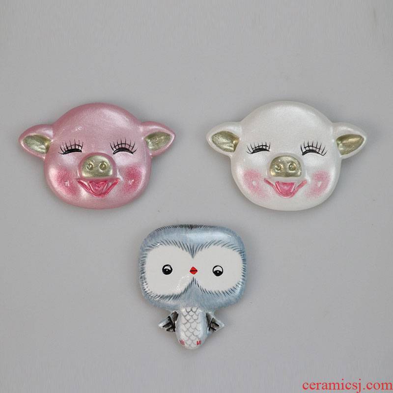 The Big well lovely refrigerator post creative decoration message post - it magnetic all strong all for ceramic pig