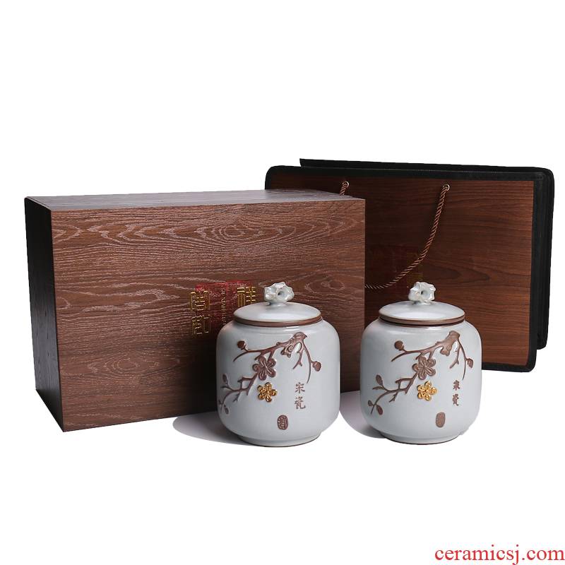 Devoted to inflammation elder brother up in your up ceramic tea pot of ceramic sealed tank general tea tea packaging box of restoring ancient ways