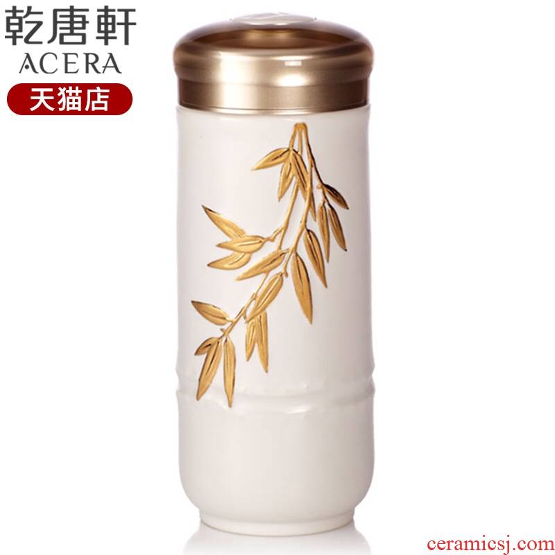 Girls, do Tang Xuan work China cups and gold with a silver spoon in its ehrs expressions using cup with double insulation creative ceramic glass cup