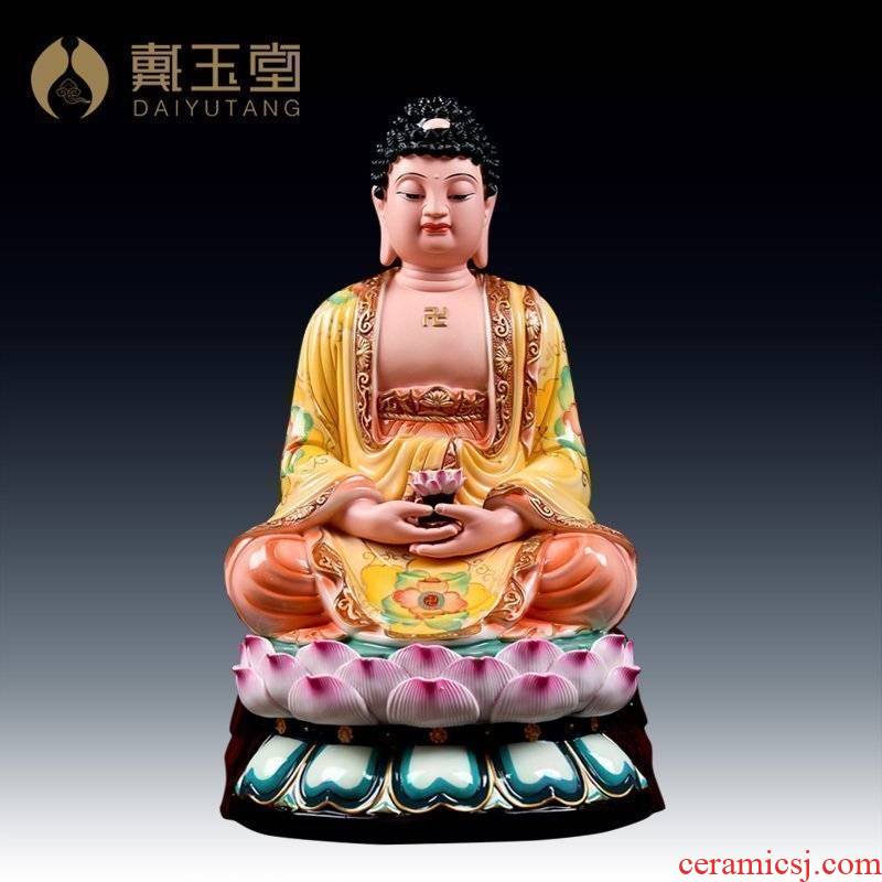 Yutang dai ceramic amida Buddha sakyamuni Buddha worship that occupy the home furnishing articles/dunhuang color of the big Buddha