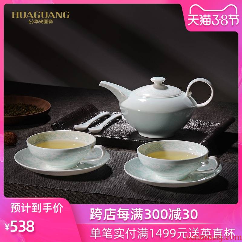China celadon bing xin okho uh guano ceramic tea set kung fu tea set, ceramic coffee set