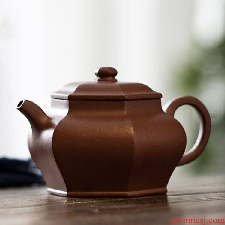 The Six - party palace the lantern are it undressed ore purple clay full manual it yixing teapot tea origin kung fu