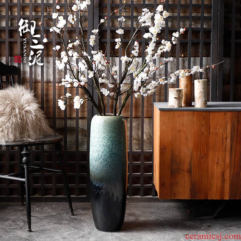 Jingdezhen ceramic vase of large sitting room place European I and contracted flower arranging porch ark, lucky bamboo hydroponics