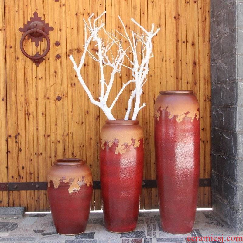 Modern Chinese style example room pottery vases, indoor and is suing water earthenware jars of large ceramic vase vase