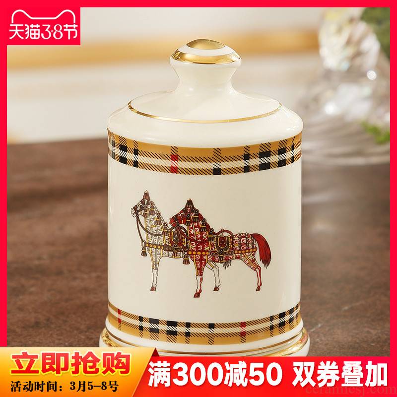European toothpick box of creative toothpick ceramic pot sitting room tea table to receive table toothpicks extinguishers decorations furnishing articles