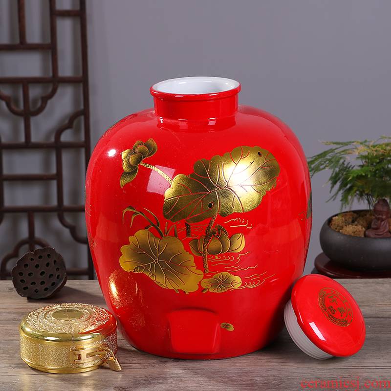 The Jar ceramic 10 jins 20 jins 30 jins 50 kg to household seal terms bottle wine restoring ancient ways with leading hip flask