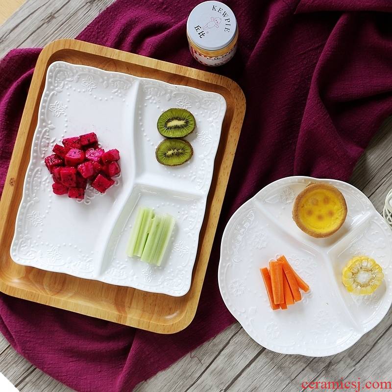 Ceramic plate children beefsteak dish home three creative points, breakfast plate, snack plate particulary if the food dish