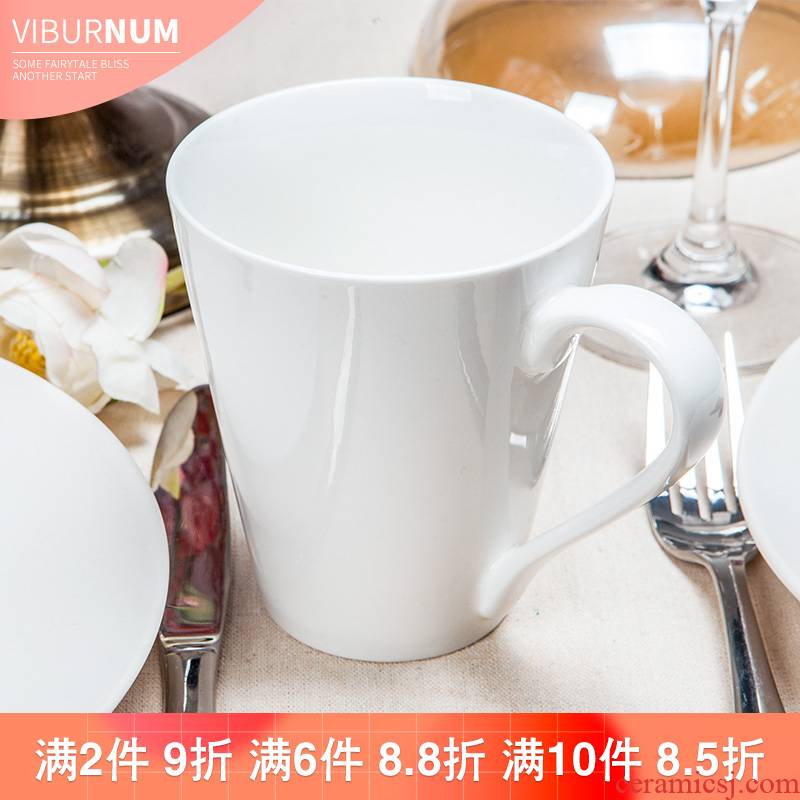 Yao hua pure European - style gulp large - capacity glass professional ceramic cup coffee cup keller picking cups