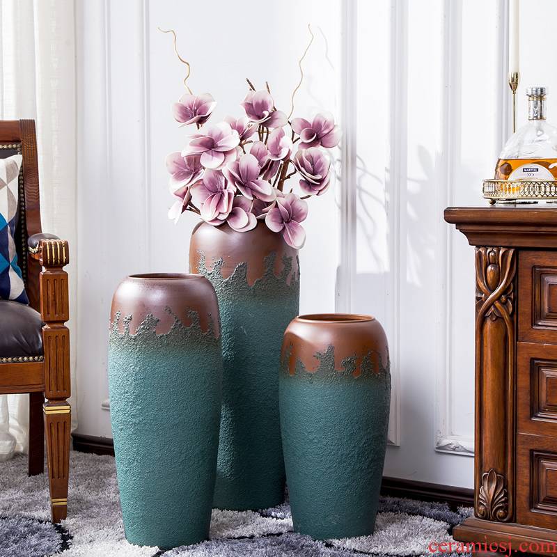 Large vase furnishing articles contracted and I sitting room flower arranging dried flower decoration ideas north European Large POTS decoration