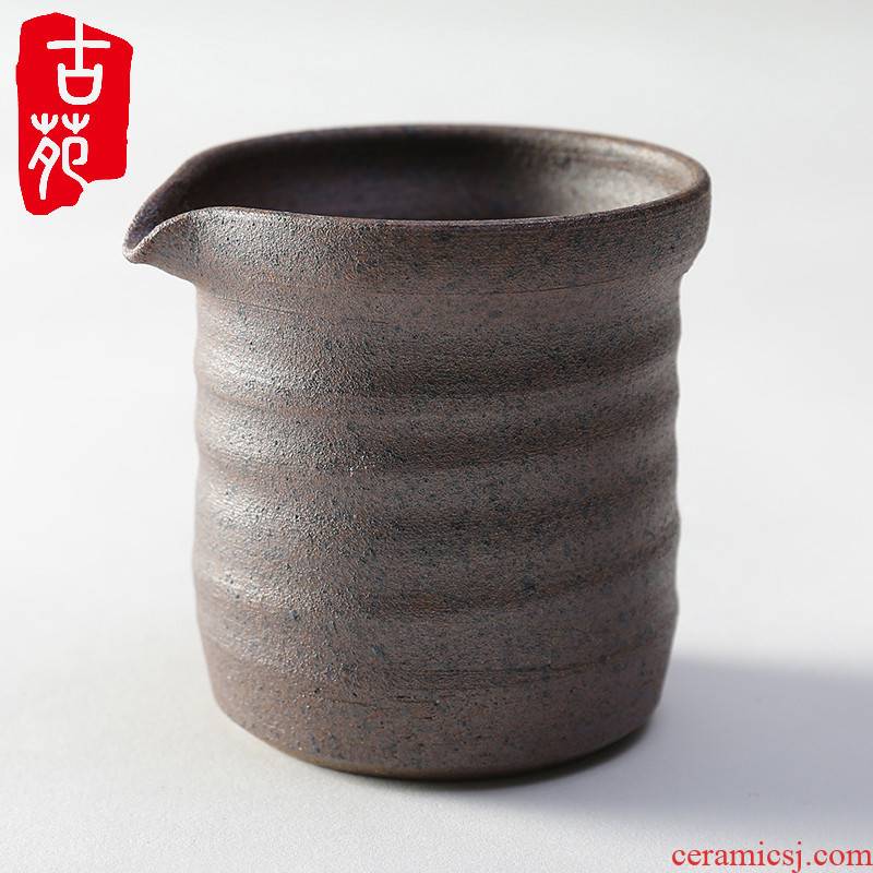 Ancient garden ceramics yixing purple sand reduction up becomes kung fu tea set coarse TaoHou points tea ware fair keller