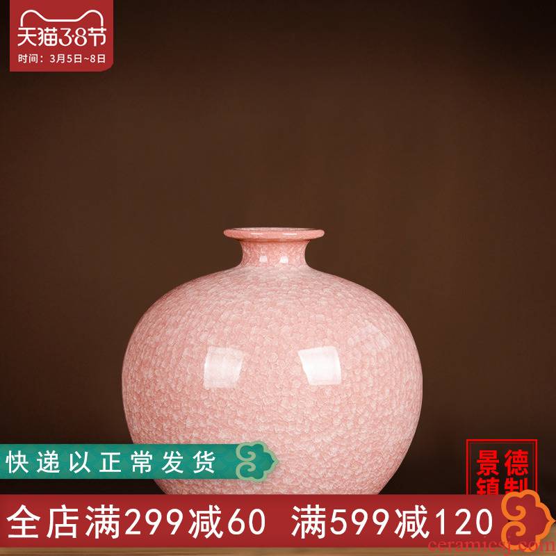 Jingdezhen porcelain vases, flower arrangement of Chinese style household wine sitting room adornment porcelain ceramic furnishing articles pomegranate bottle