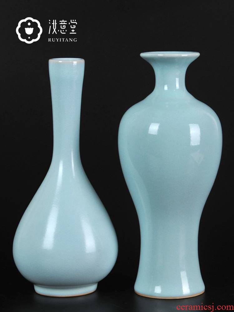 Archaize your up handicraft ru porcelain vase ceramic flower arranging flowers, restoring ancient ways is contracted home sitting room adornment is placed