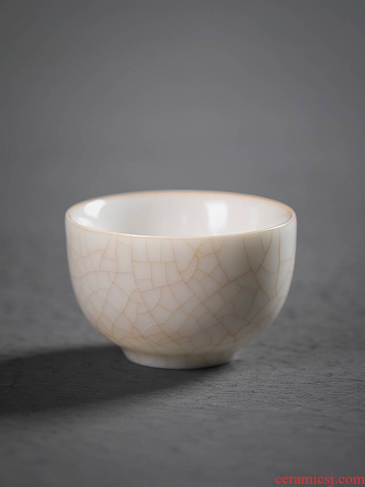 Jiangnan ceramic past your up porcelain cups suet jade a single master kung fu tea cups cup sample tea cup