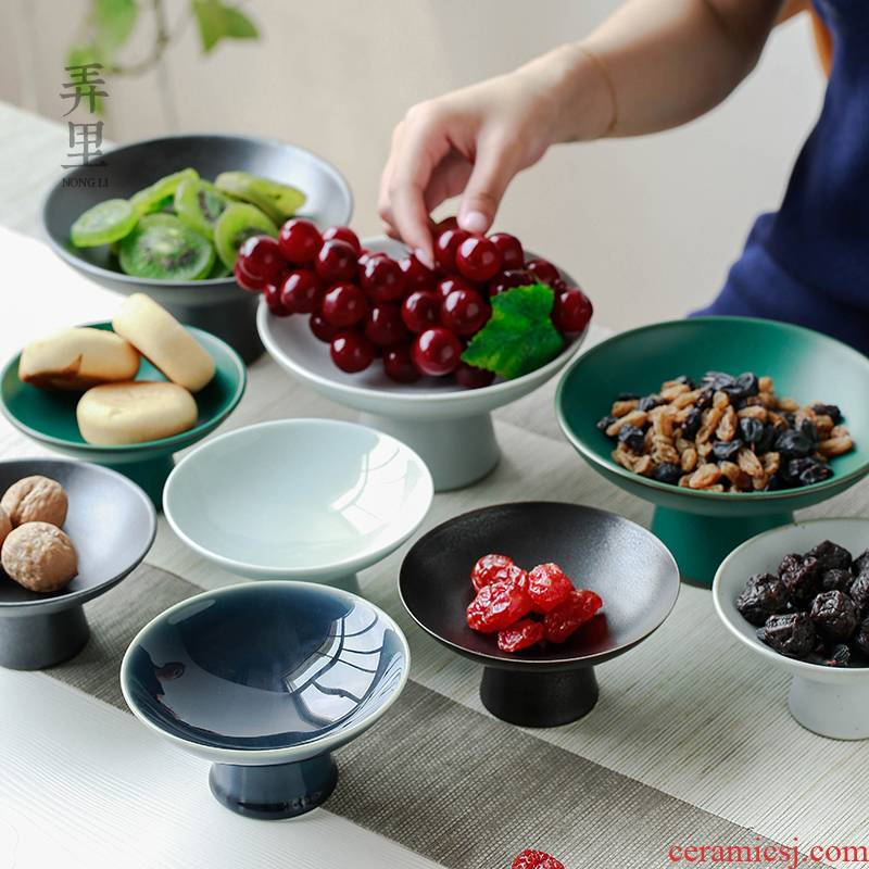 The Get | tea POTS bowl of fruit in the new Chinese style dry up ceramic tea compote saucer compote coarse pottery